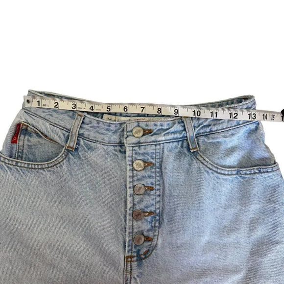 Vintage Bongo Button Closure High Rise Jeans Women's 13 Light Blue Wash - Picture 3 of 14